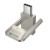 Uniwersalny pendrive 2w1 USB 3.0 + USB-C Hoco UD17 64GB – perłowy nikiel