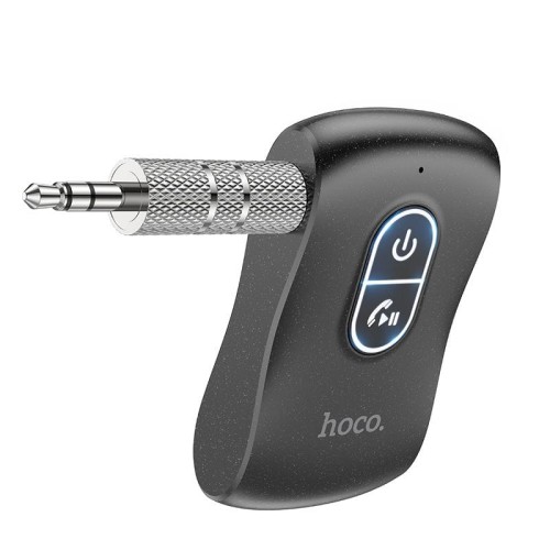 Odbiornik Audio Bluetooth 5.0 Hoco E73 Pro – Jack 3,5 mm + Czytnik kart TF – czarny