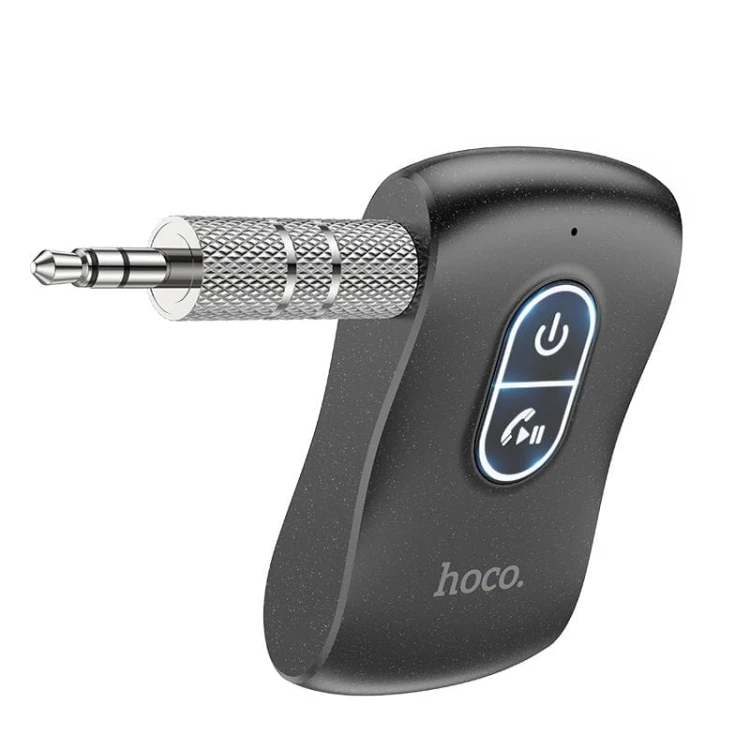 Odbiornik Audio Bluetooth 5.0 Hoco E73 Pro – Jack 3,5 mm + Czytnik kart TF – czarny