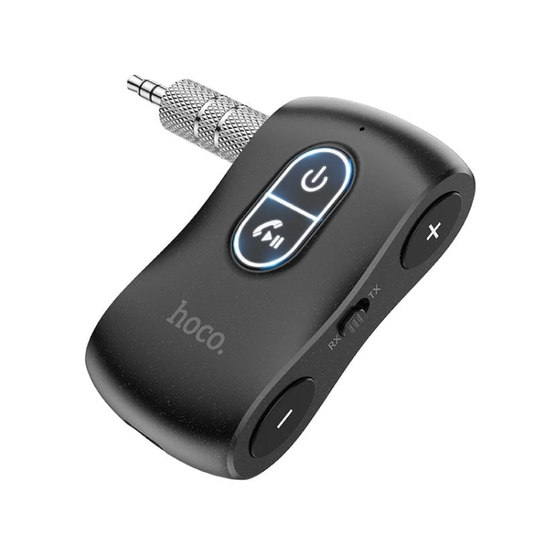 Odbiornik Audio Bluetooth 5.0 Hoco E73 Pro – Jack 3,5 mm + Czytnik kart TF – czarny