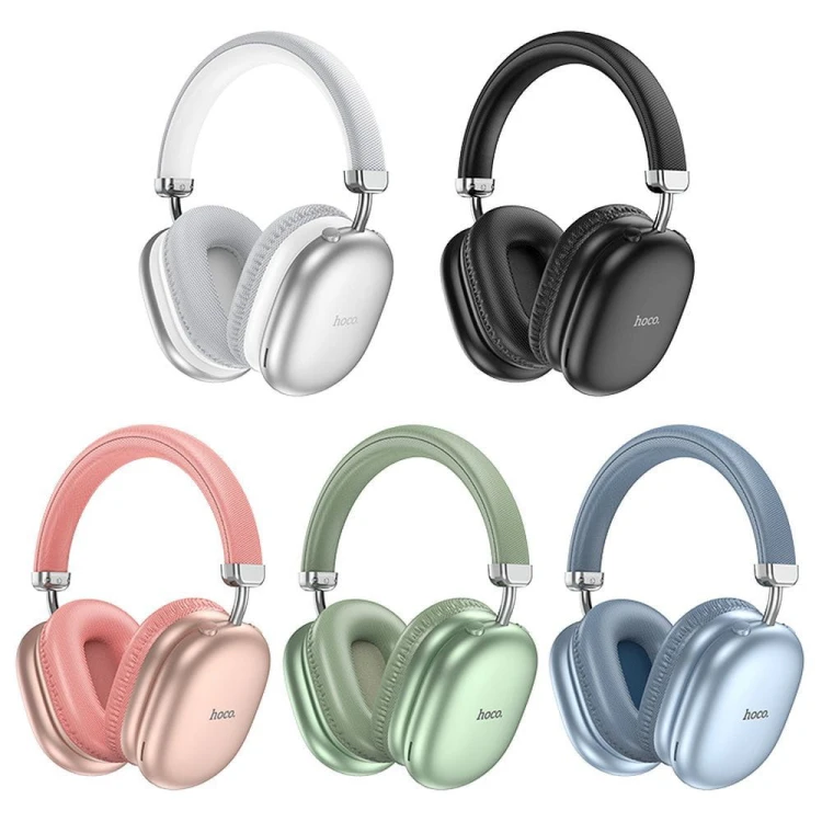 Bezprzewodowe słuchawki nauszne Bluetooth Hoco W35 Max – Deep Blue – 90h pracy