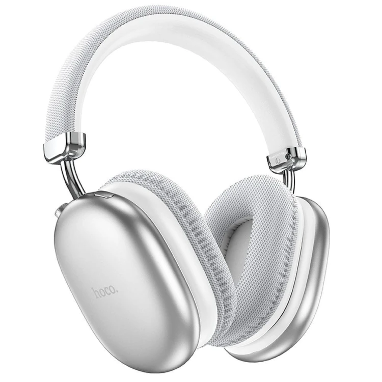 Bezprzewodowe słuchawki nauszne Bluetooth Hoco W35 Max – srebrne