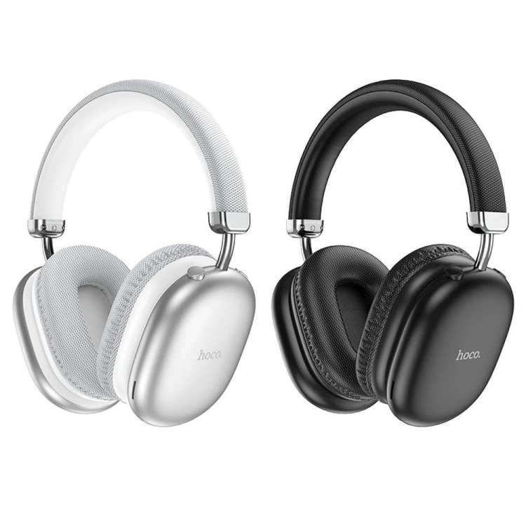Bezprzewodowe słuchawki nauszne Bluetooth Hoco W35 Max – srebrne