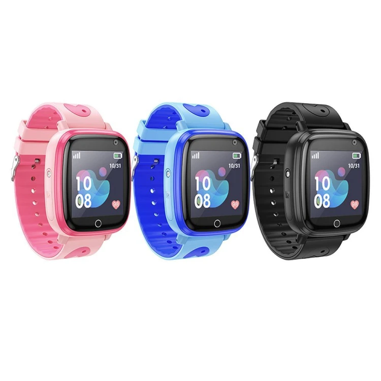 Smartwatch dla dzieci Hoco Y100 Funkcja Rozmowy Karta SIM Czarny