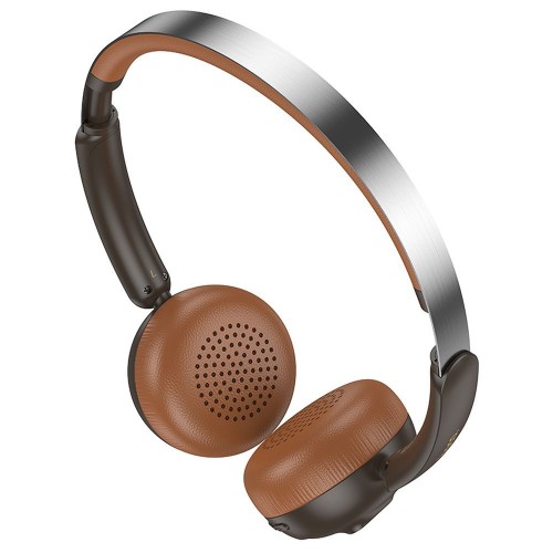 Bezprzewodowe słuchawki nauszne Bluetooth Hoco W62 – Vintage Brown – 30h pracy