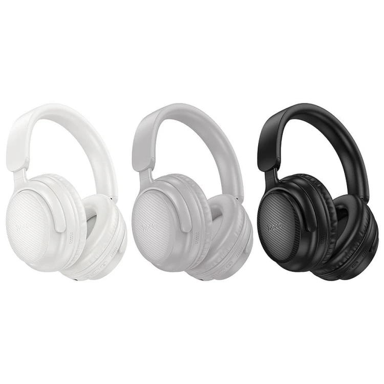Bezprzewodowe słuchawki nauszne Bluetooth Hoco W53 – Deep Black – 30h pracy