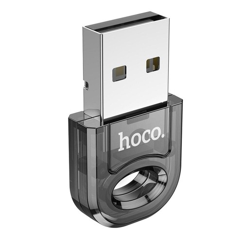 Miniaturowy adapter USB-A Bluetooth 5.1 Hoco UA28 – Transparentny Czarny