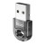 Miniaturowy adapter USB-A Bluetooth 5.1 Hoco UA28 – Transparentny Czarny