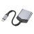 Adapter audio 2w1 USB-C do Jack 3,5 mm + USB-C Hoco LS39 – szybkie ładowanie 27W – szary