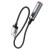 Elektroniczny adapter USB-A z funkcją zapalniczki bezpłomieniowej Hoco UA30 – 30 cm – czarny