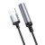Elektroniczny adapter USB-A z funkcją zapalniczki bezpłomieniowej Hoco UA30 – 30 cm – czarny