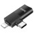 Uniwersalny adapter OTG 2w1 USB-C / Lightning do USB-A Hoco UA17 – czarny