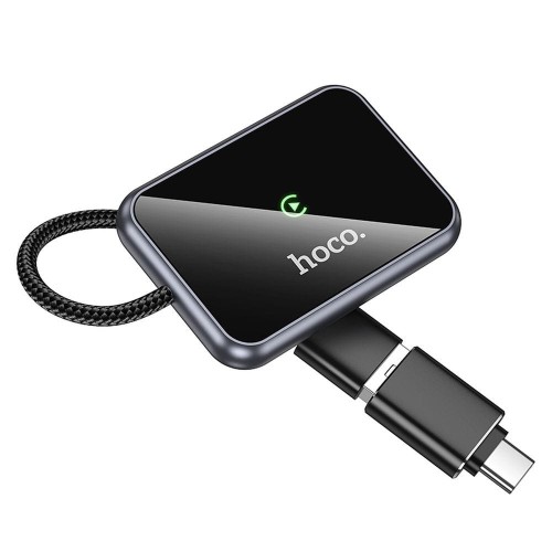 Bezprzewodowy adapter CarPlay Hoco HU1 (USB-A / USB-C) – czarny