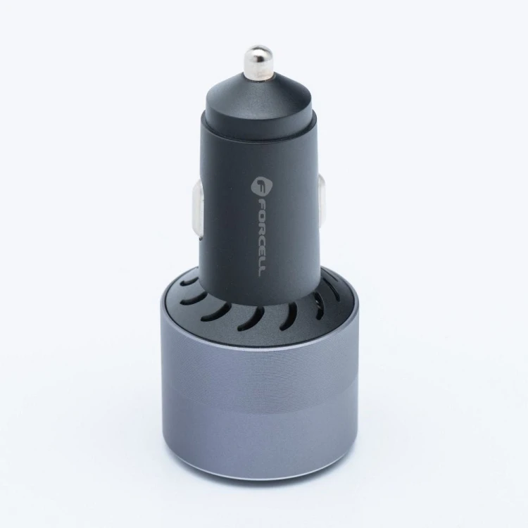 Potężna ładowarka samochodowa Forcell F-Energy Alu 85W – 2xUSB-C + USB-A – Super Fast Charging 2.0
