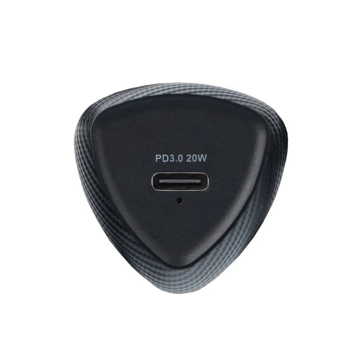 Zestaw Forcell F-Energy Carbon: Szybka ładowarka samochodowa 20W USB-C PD + Kabel USB-C 60W – Czarny