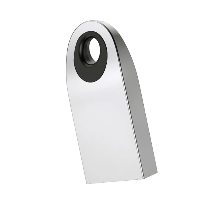 Pendrive 8GB USB 2.0 Hoco Mini UD9 Srebrny Metalowy Brelok