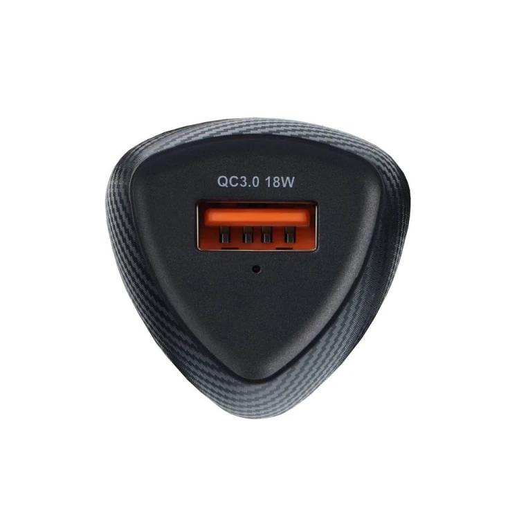 Szybka ładowarka samochodowa Forcell F-Energy Carbon USB QC 3.0 18W – Czarna