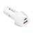 Szybka ładowarka samochodowa Forcell F-Energy Carbon 38W – USB-C PD + USB QC 3.0 – Biała
