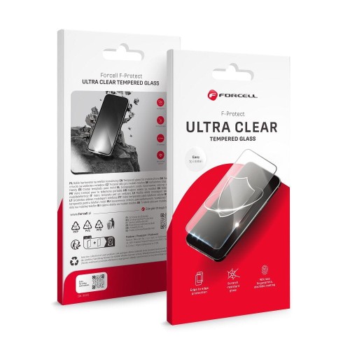 Szkło hartowane Forcell Ultra Clear Glass z czarną ramką do iPhone 14 Pro Max