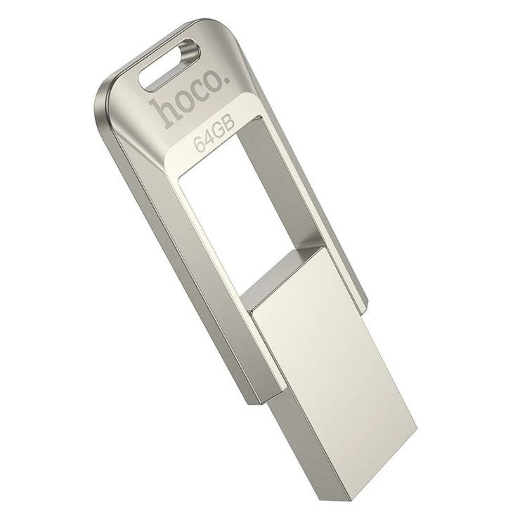 Pendrive 64GB USB 3.0 Hoco UD16 Szybki Odczyt 150MB/s Perłowy Nikiel