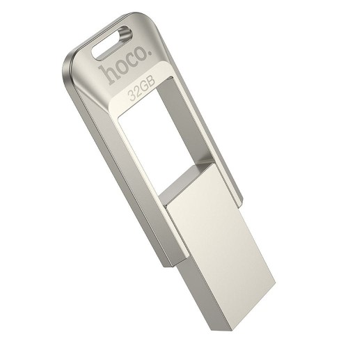 Pendrive 32GB USB 3.0 Hoco UD16 Metalowy Szybki Odczyt 150MB/s Nikiel