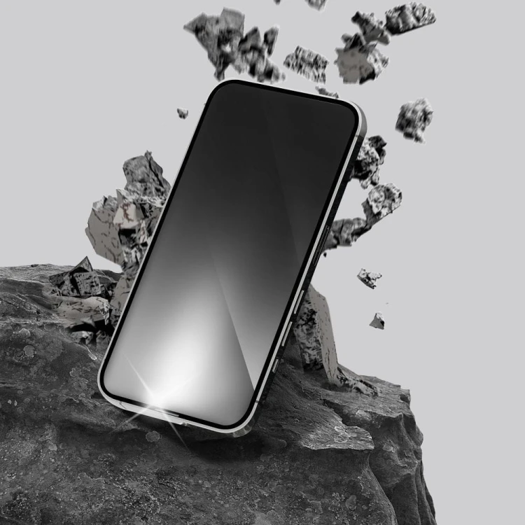 Szkło hartowane Forcell Ultra Clear Glass z czarną ramką do iPhone 15