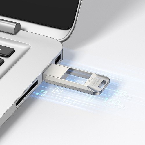 Pendrive 32GB USB 3.0 Hoco UD16 Metalowy Szybki Odczyt 150MB/s Nikiel