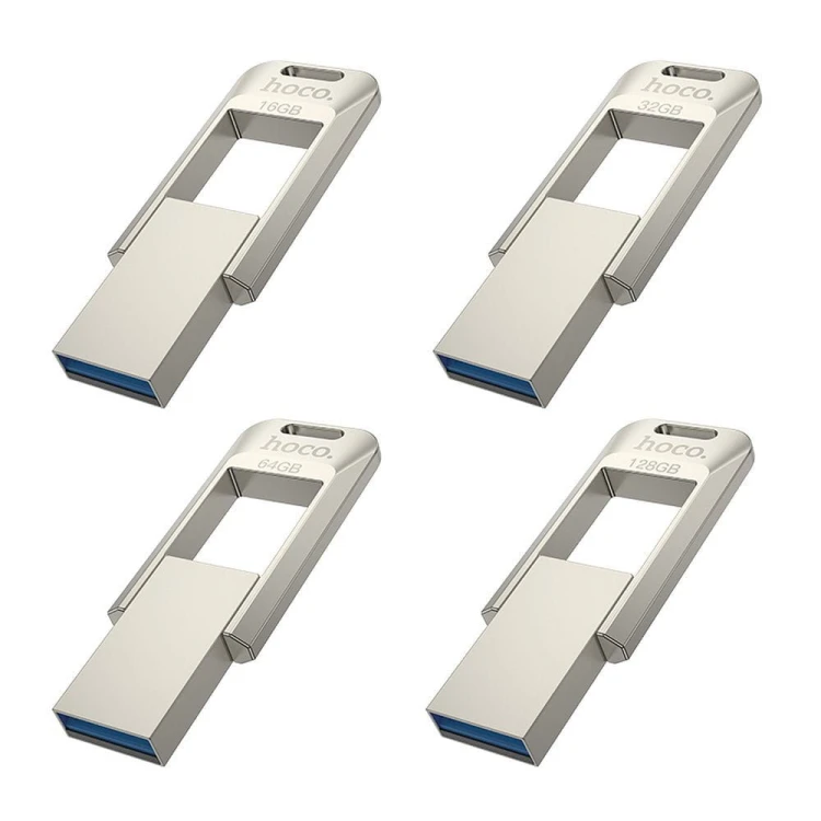 Pendrive 32GB USB 3.0 Hoco UD16 Metalowy Szybki Odczyt 150MB/s Nikiel