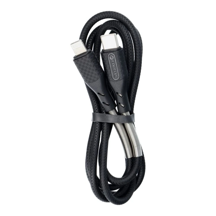 Kabel USB-C do Lightning Forcell F-Energy Carbon 27W PD – 1 m – Czarny