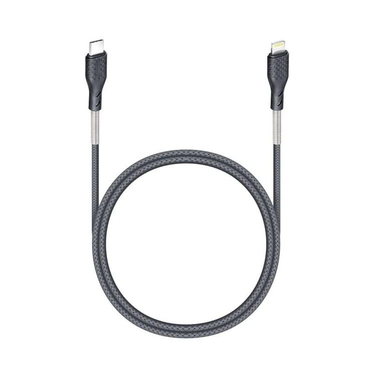 Kabel USB-C do Lightning Forcell F-Energy Carbon 27W PD – 1 m – Czarny
