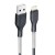 Wytrzymały kabel USB-A do Lightning Forcell F-Energy Carbon 12W – 1 m – Czarny