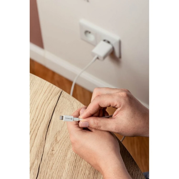 Certyfikowany kabel Forcell F-Energy MFi USB-A do Lightning 12W – 1 m – Biały