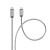 Pancerny kabel USB-C do Lightning Forcell F-Energy Metal 27W PD – 1 m – Srebrny