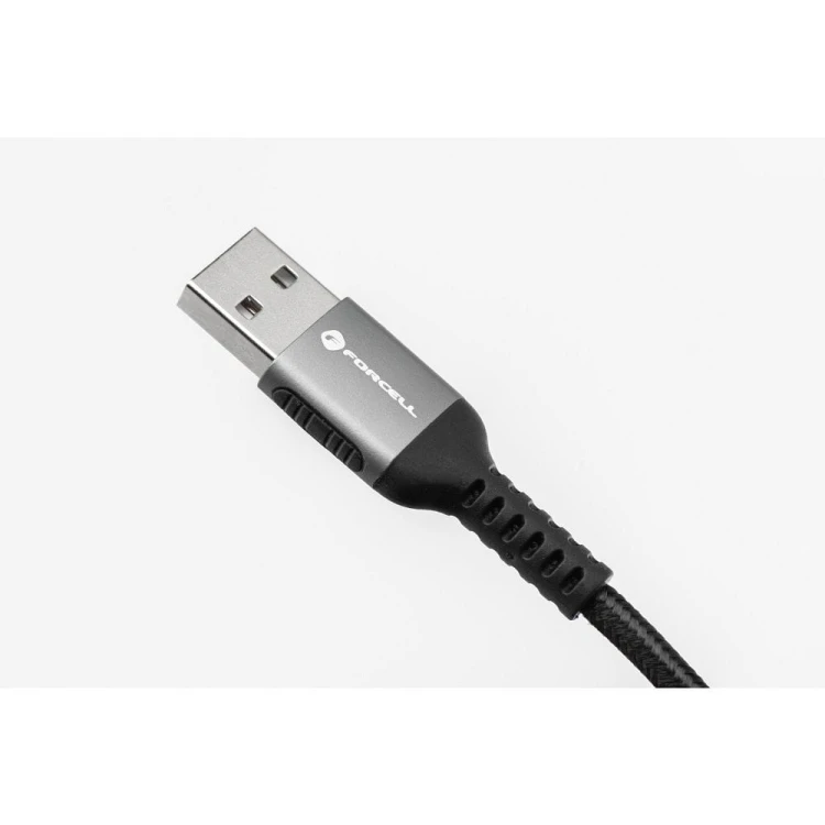 Ekstremalnie długi kabel USB-A do Lightning Forcell F-Energy Cafule 12W – 3 m – Czarny