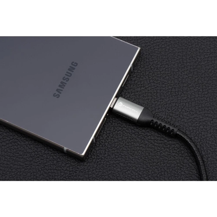 Długi kabel USB-A do Lightning Forcell F-Energy Cafule 12W – 2 m – Czarny