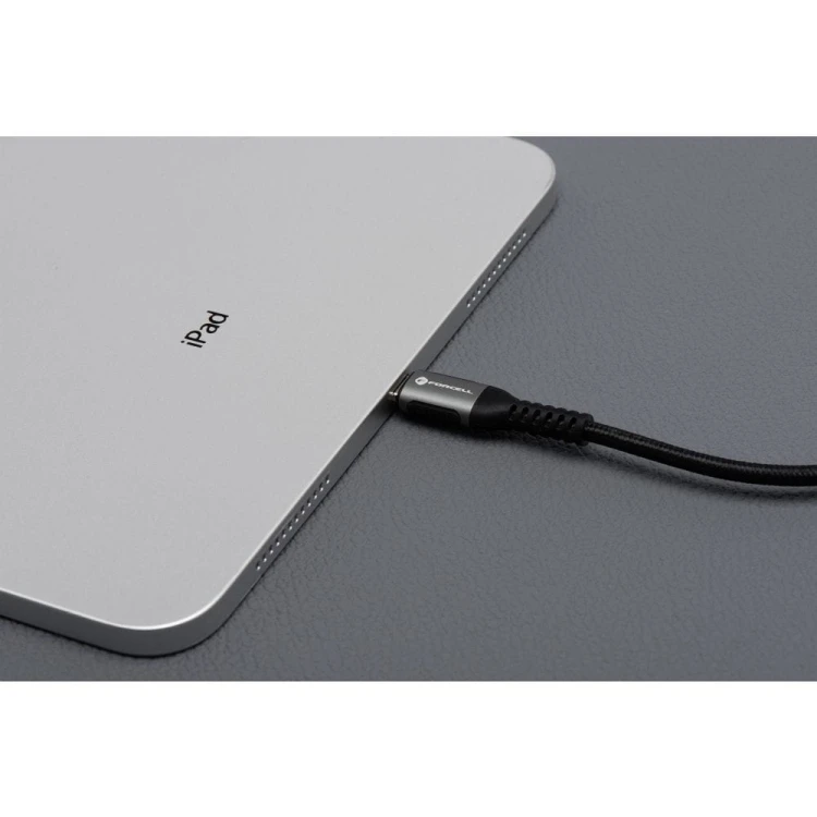 Długi kabel USB-C do Lightning Forcell F-Energy Cafule 27W PD – 2 m – Czarny