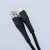 Elastyczny kabel USB-A do Lightning Forcell F-Energy Silicone 12W – 1 m – Czarny
