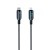 Inteligentny kabel USB-C do Lightning Forcell F-Energy Digital 27W PD z wyświetlaczem LCD – 1,2 m – Czarny
