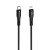Aksamitnie elastyczny kabel USB-C do Lightning Forcell F-Energy Silicone 27W PD – 1 m – Czarny