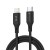 Aksamitnie elastyczny kabel USB-C do Lightning Forcell F-Energy Silicone 27W PD – 1 m – Czarny