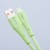 Elastyczny kabel USB-A do Lightning Forcell F-Energy Silicone 12W – 1 m – Zielony