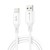 Elastyczny kabel USB-A do Lightning Forcell F-Energy Silicone 12W – 1 m – Biały