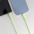 Aksamitnie elastyczny kabel USB-C do Lightning Forcell F-Energy Silicone 27W PD – 1 m – Zielony