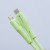 Aksamitnie elastyczny kabel USB-C do Lightning Forcell F-Energy Silicone 27W PD – 1 m – Zielony