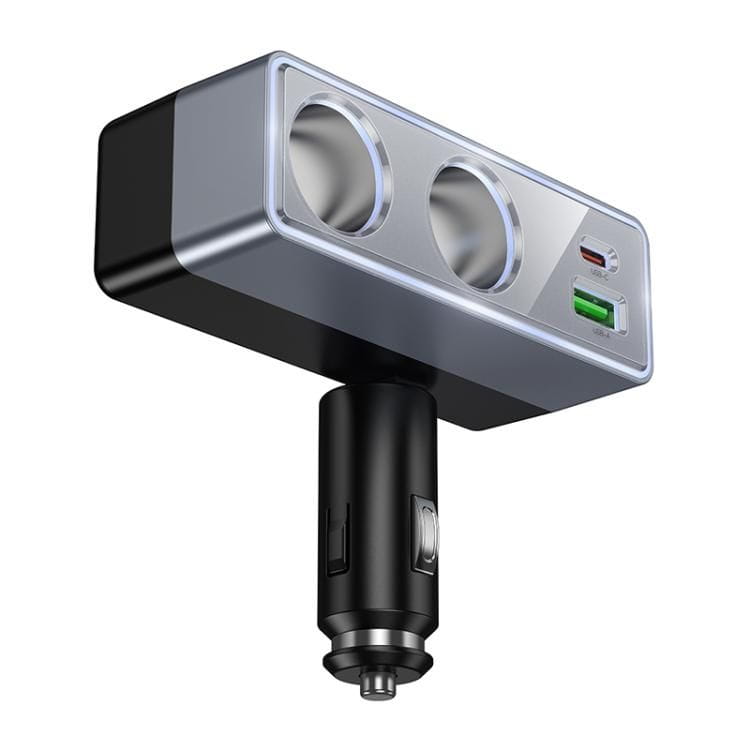 Ładowarka Samochodowa Hoco Z65B 240W Rozdzielacz 2x Zapalniczka + USB-C PD + USB-A