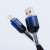 Stylowy kabel USB-A do Micro USB Forcell F-Energy Gradient 18W QC 3.0 – 1 m – Czarny