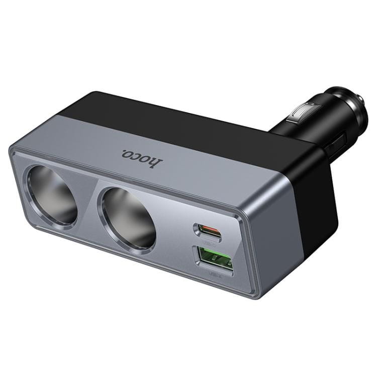 Ładowarka Samochodowa Hoco Z65B 240W Rozdzielacz 2x Zapalniczka + USB-C PD + USB-A