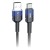 Stylowy kabel USB-A do Micro USB Forcell F-Energy Gradient 18W QC 3.0 – 1 m – Czarny