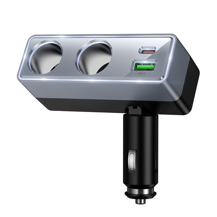 Ładowarka Samochodowa Hoco Z65B 240W Rozdzielacz 2x Zapalniczka + USB-C PD + USB-A