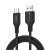 Aksamitnie elastyczny kabel USB-A do Micro USB Forcell F-Energy Silicone 18W QC 3.0 – 1 m – Czarny